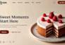 design squarespace bakery website cake business website dessert website